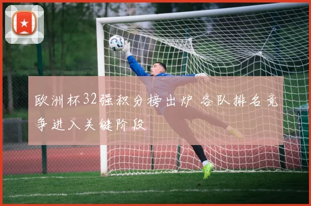 欧洲杯32强积分榜出炉 各队排名竞争进入关键阶段